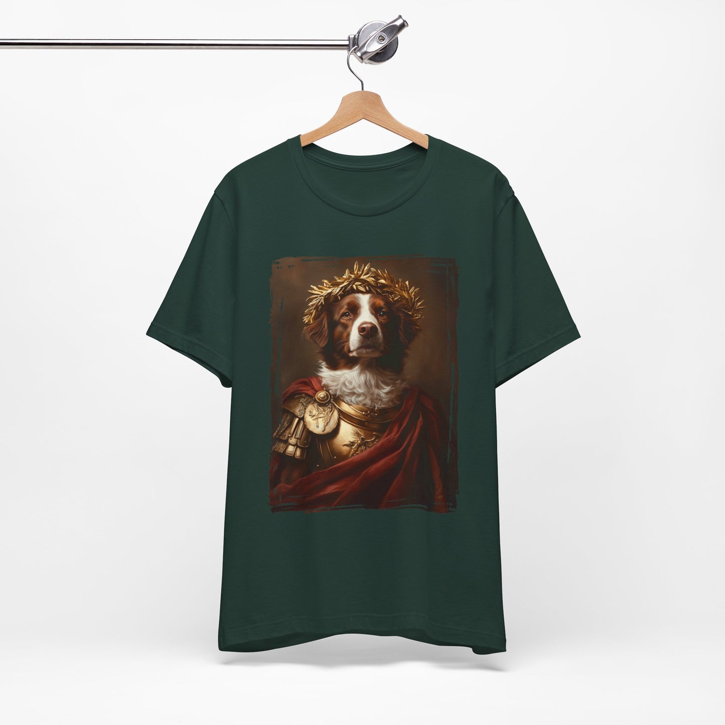 Brittany Spaniel Roman Emperor Graphic Tee