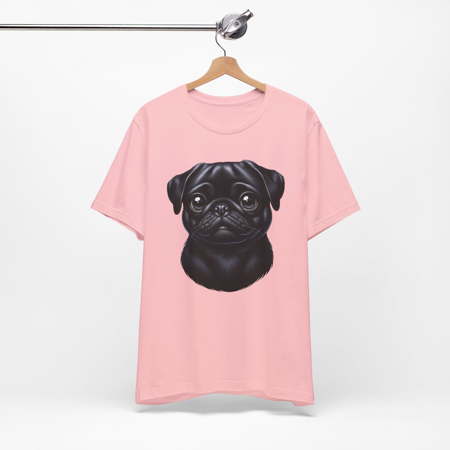 Pug Black Cartoon Graphic Tee