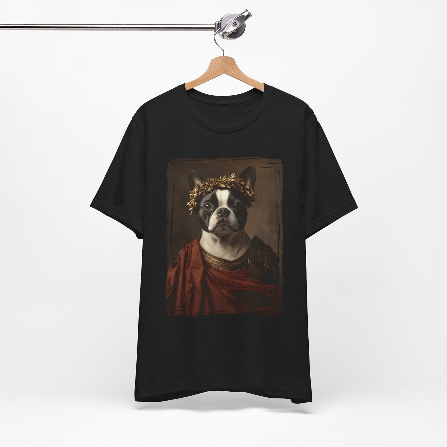 Boston Terrier Roman Emperor Graphic Tee