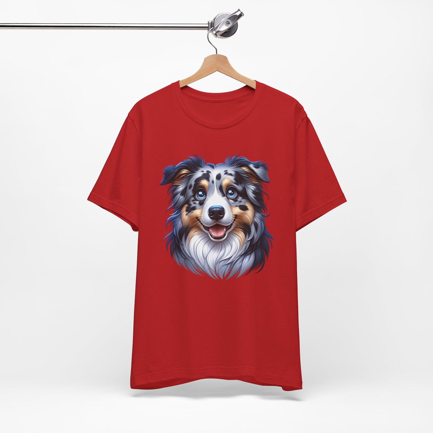 Australian Shepherd Blue Merle Cartoon Graphic Tee