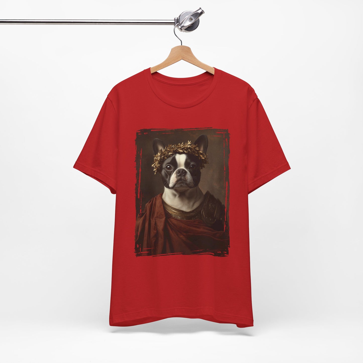 Boston Terrier Roman Emperor Graphic Tee