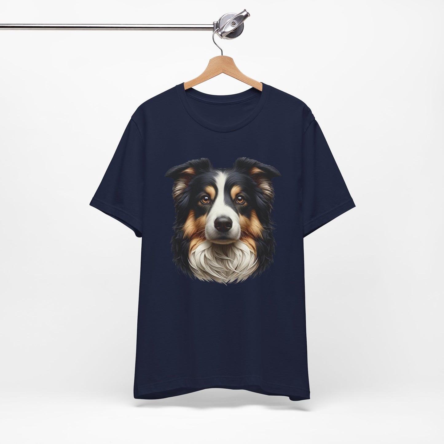 Australian Shepherd Black Tri Realistic Graphic Tee