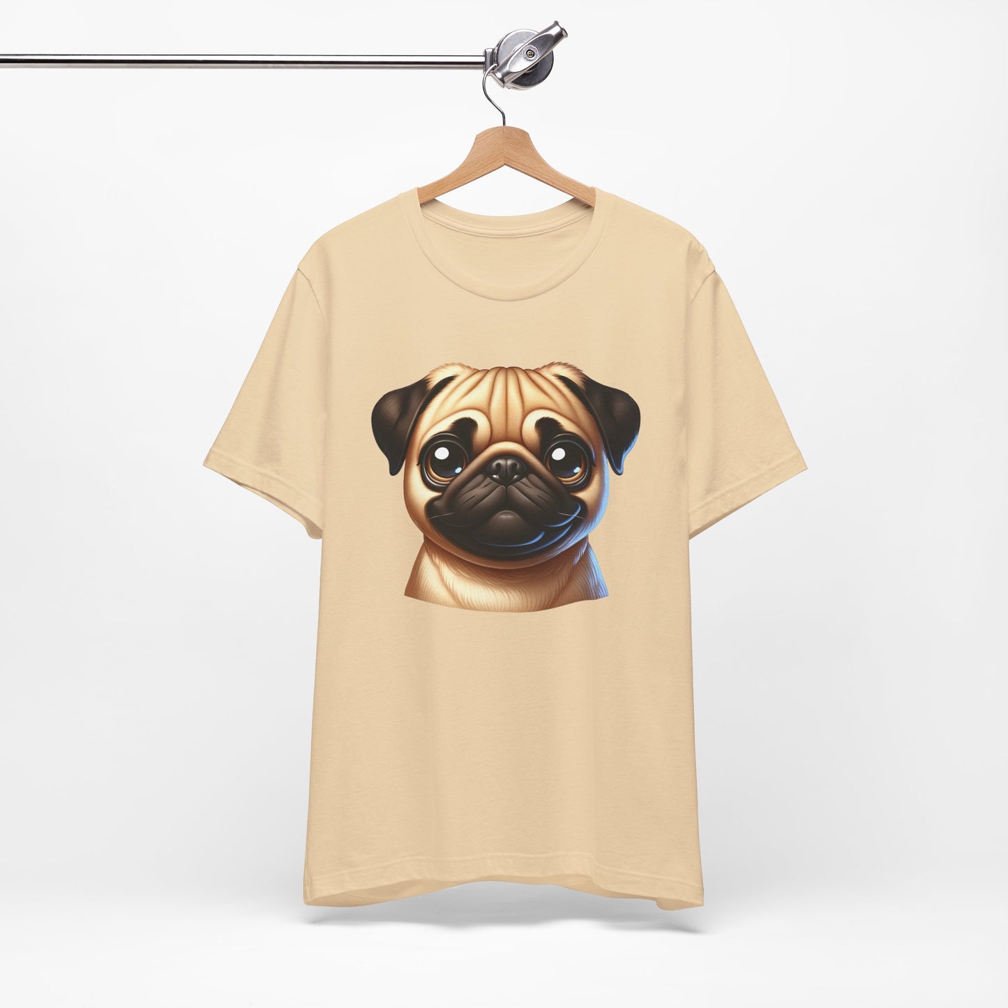 Pug Fawn Cartoon Graphic Tee