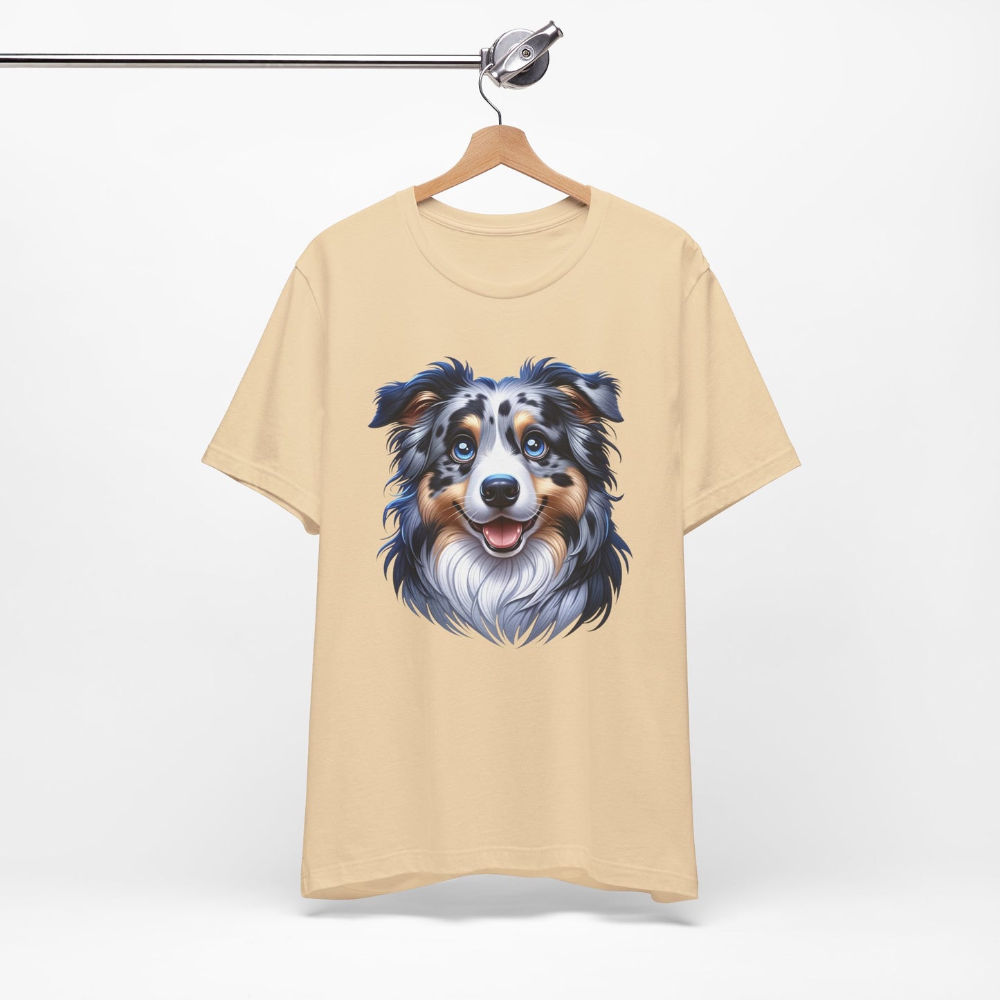 Australian Shepherd Blue Merle Cartoon Graphic Tee