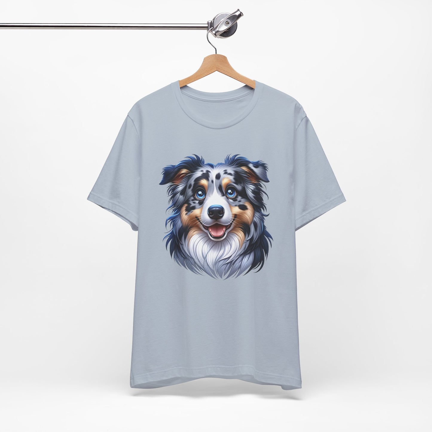Australian Shepherd Blue Merle Cartoon Graphic Tee