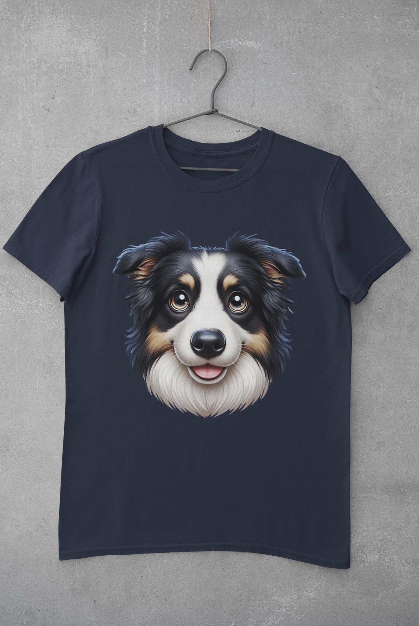 Australian Shepherd Black Tri Cartoon Graphic Tee