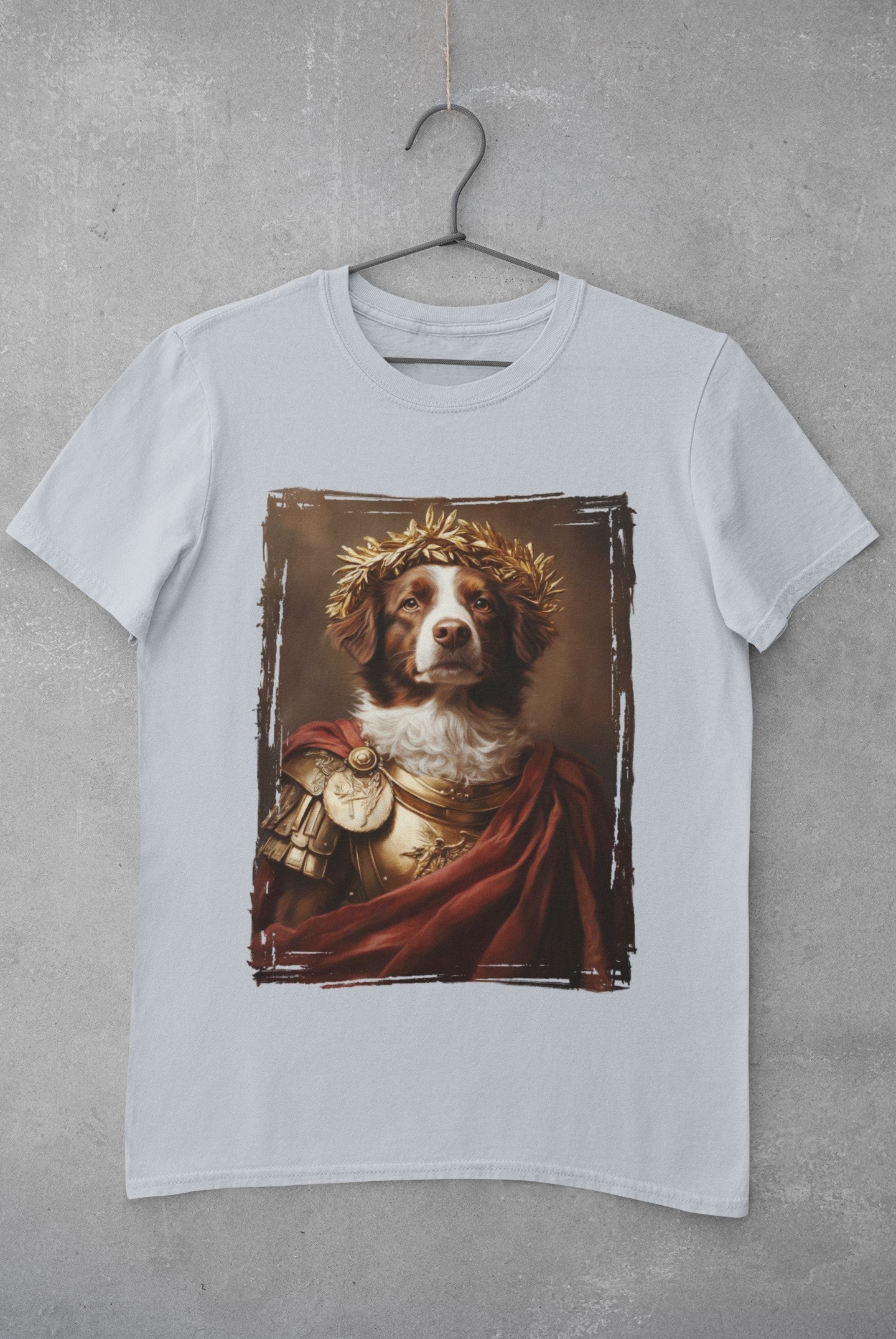 Brittany Spaniel Roman Emperor Graphic Tee
