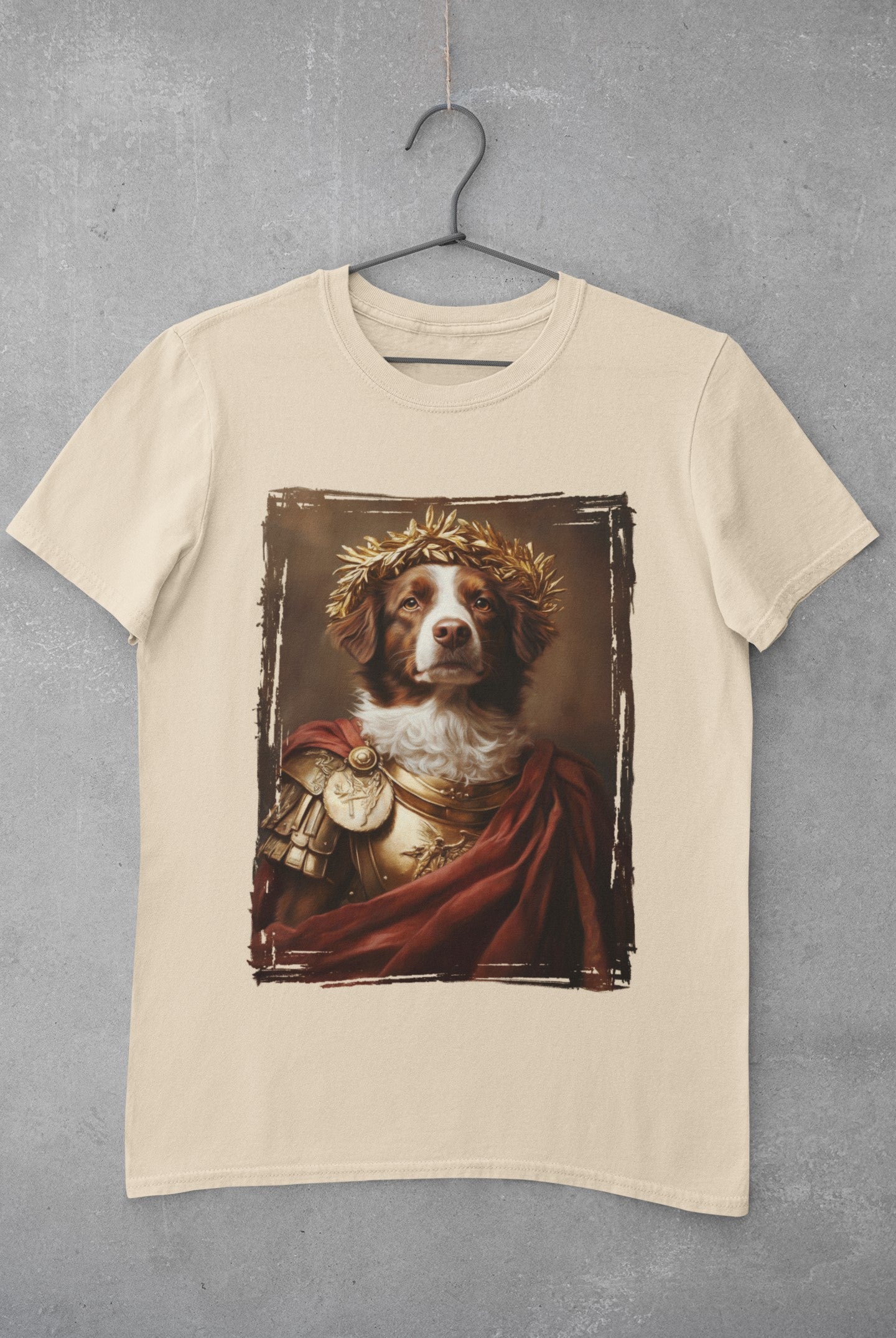 Brittany Spaniel Roman Emperor Graphic Tee