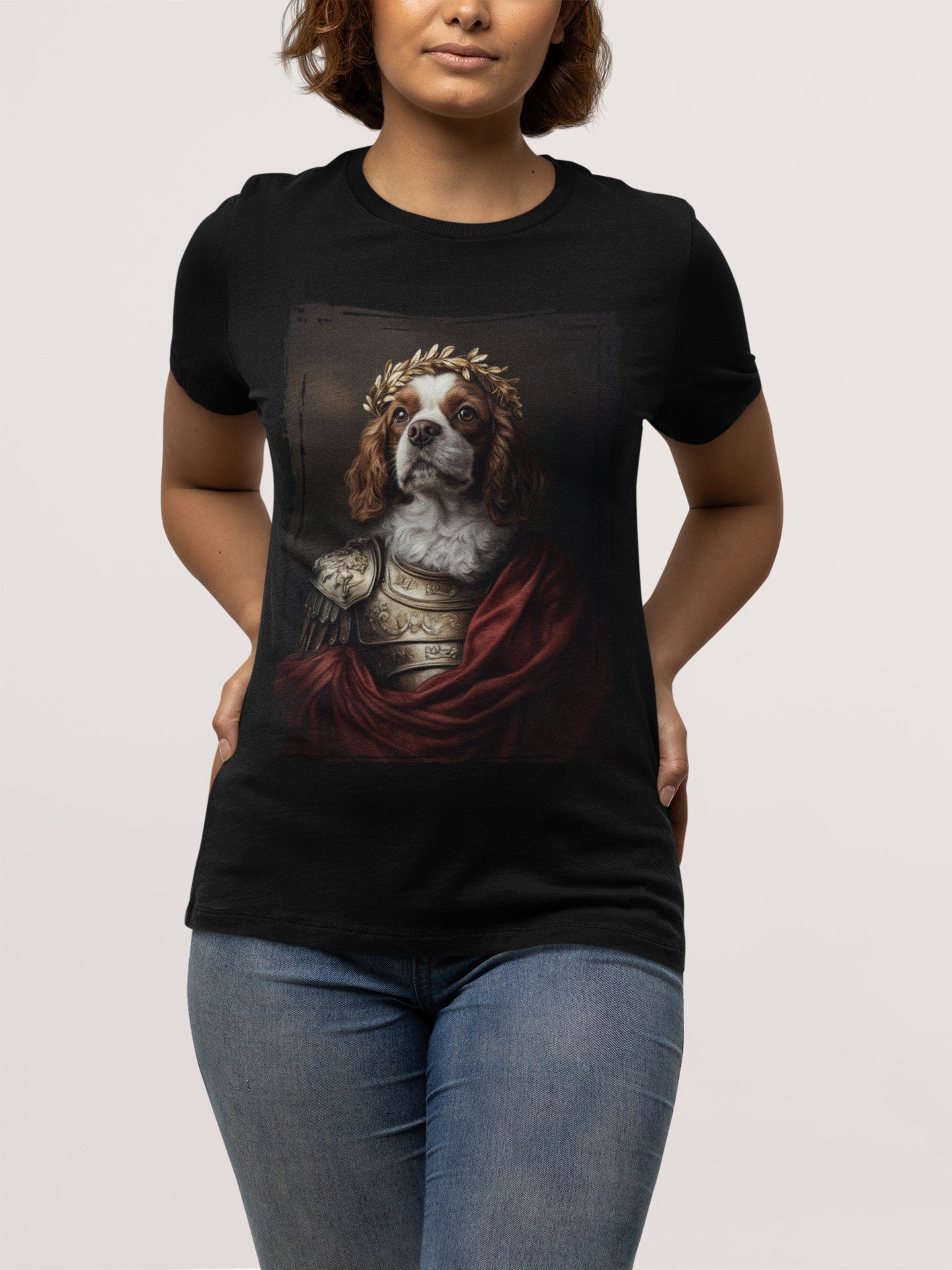 Cavalier King Charles Spaniel Roman Emperor Graphic Tee