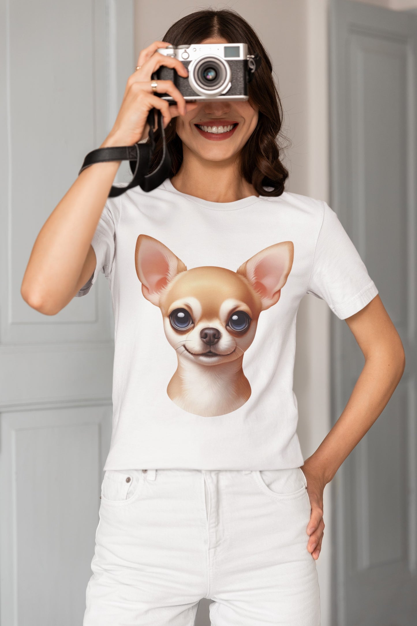Chihuahua Fawn Smooth Coat Cartoon Graphic Tee