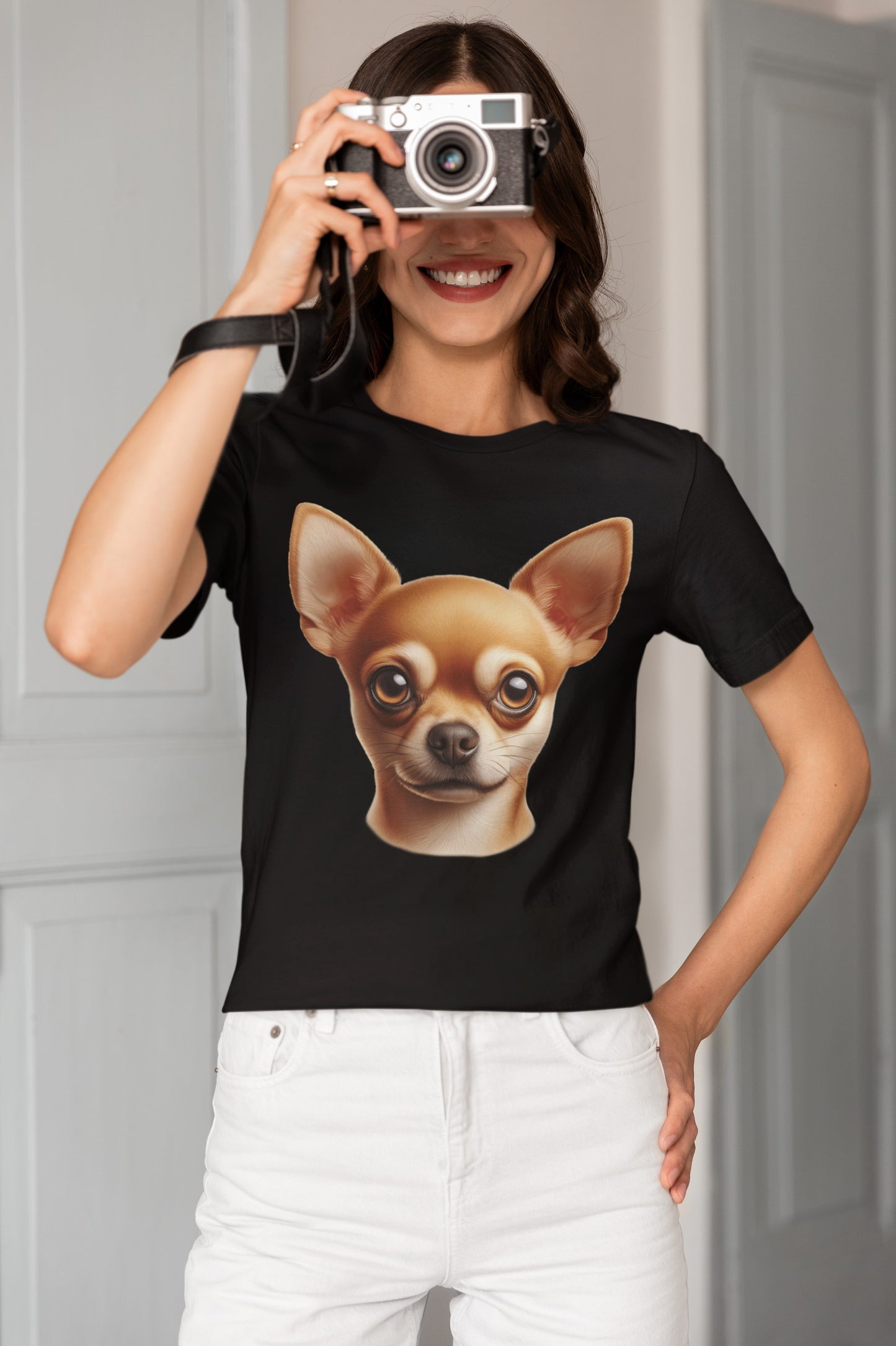 Chihuahua Fawn Smooth Coat Realistic Graphic Tee