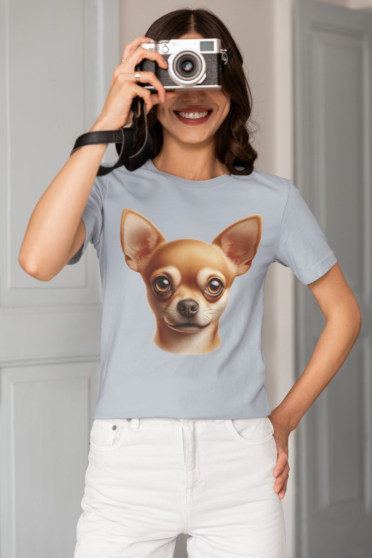 Chihuahua Fawn Smooth Coat Realistic Graphic Tee