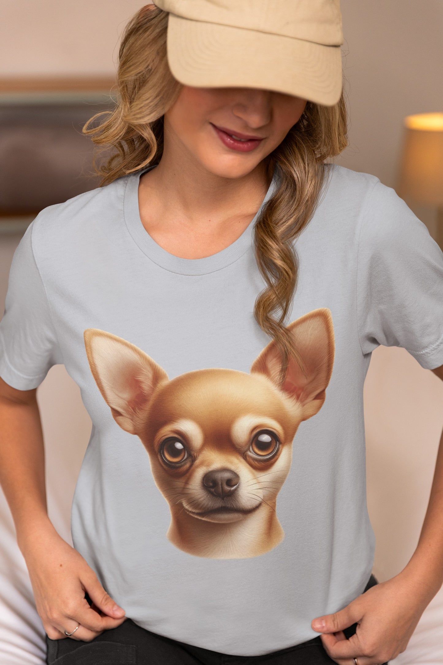 Chihuahua Fawn Smooth Coat Realistic Graphic Tee