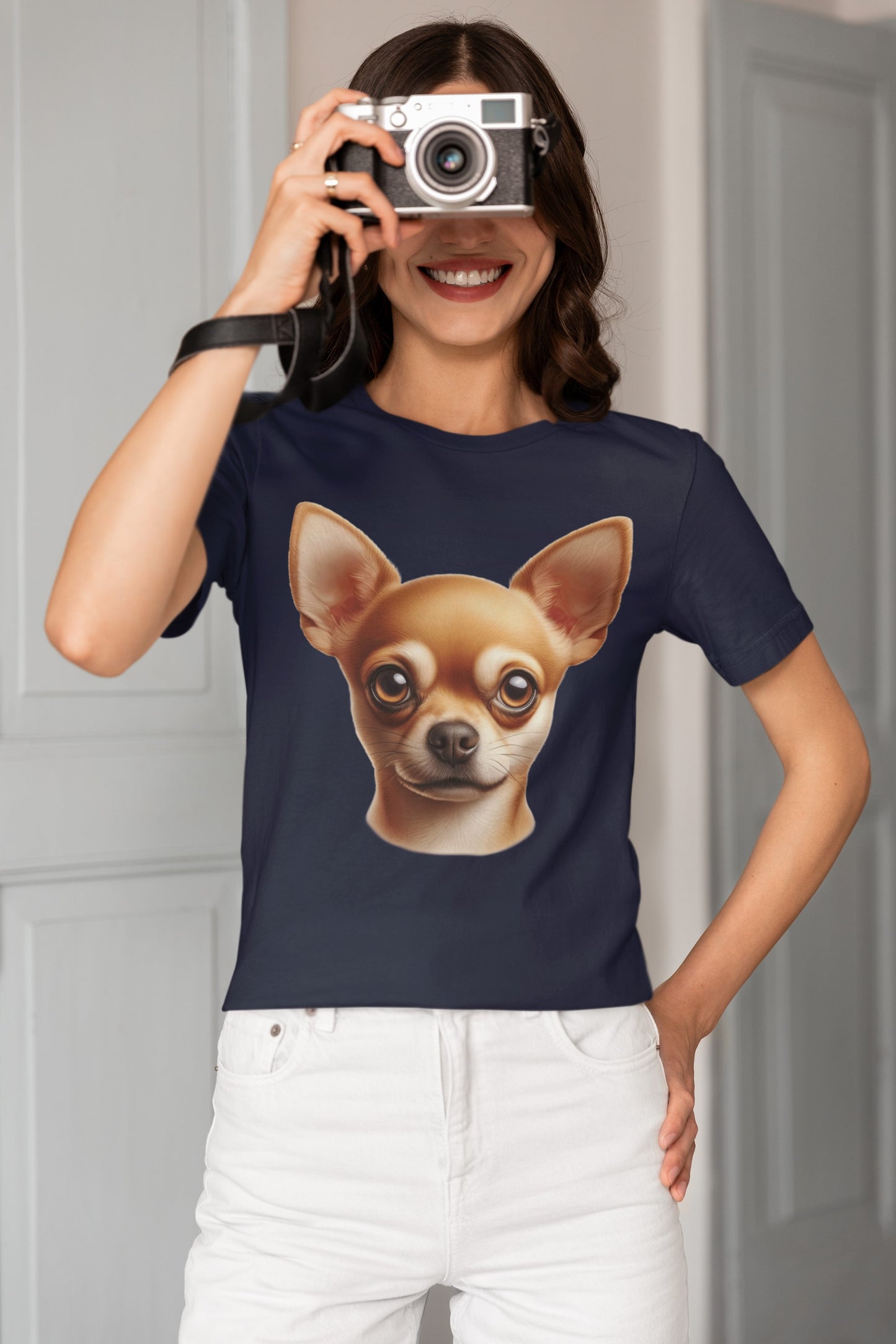 Chihuahua Fawn Smooth Coat Realistic Graphic Tee