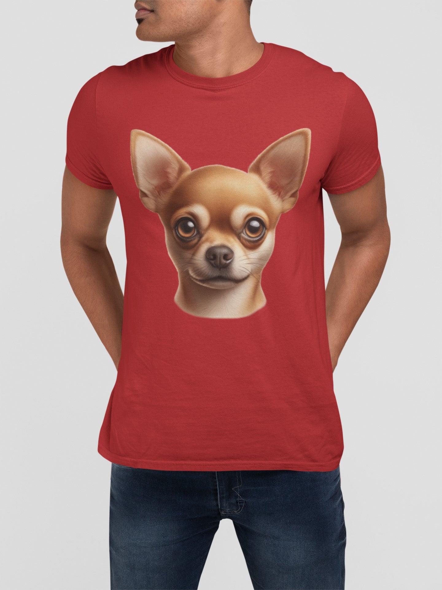 Chihuahua Fawn Smooth Coat Realistic Graphic Tee