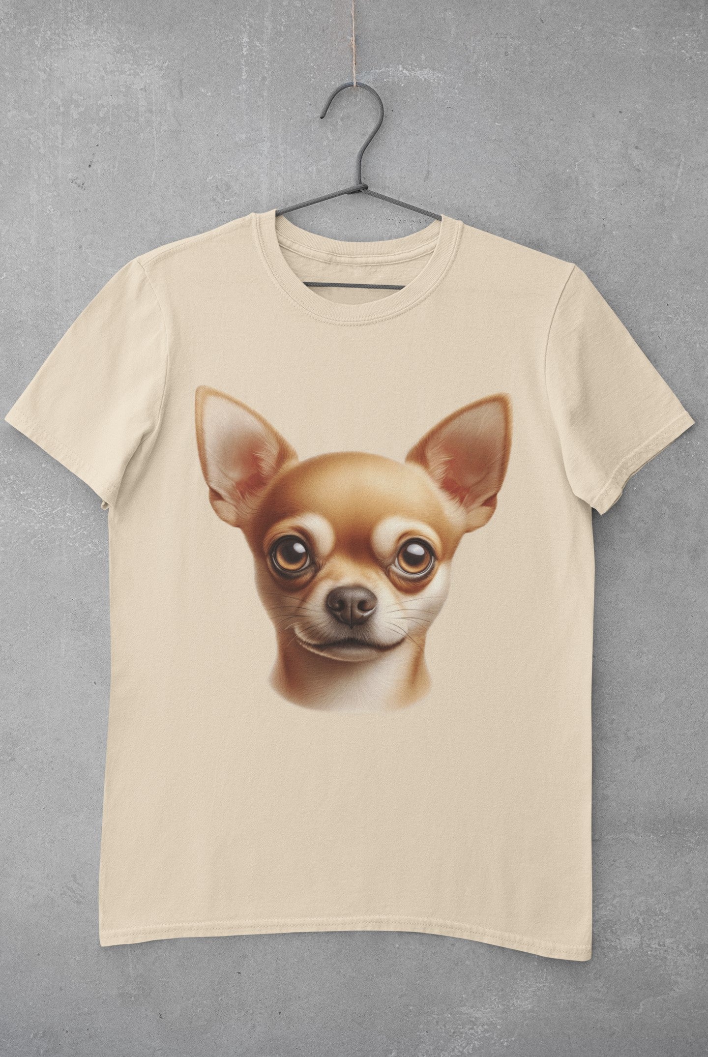 Chihuahua Fawn Smooth Coat Realistic Graphic Tee