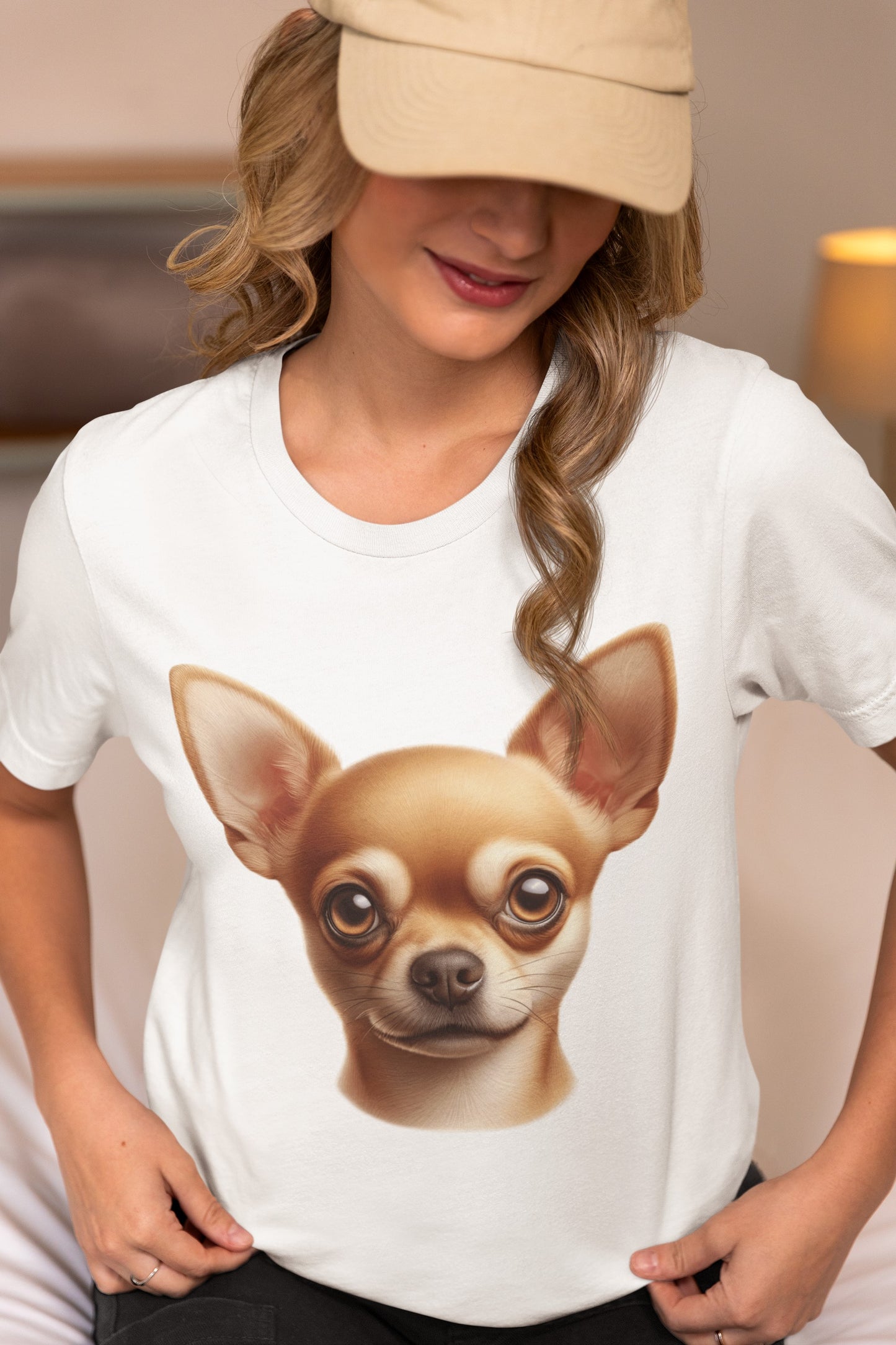 Chihuahua Fawn Smooth Coat Realistic Graphic Tee