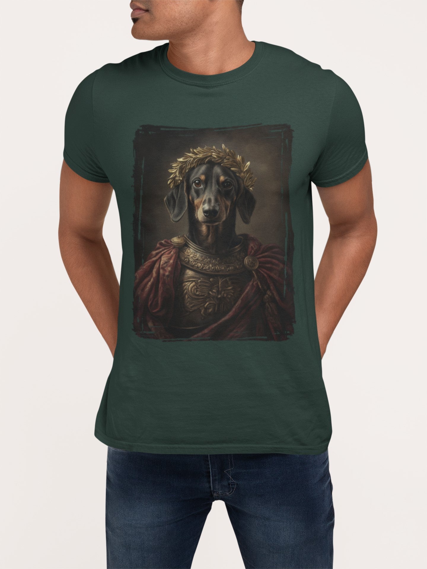 Dachshund Roman Emperor Graphic Tee