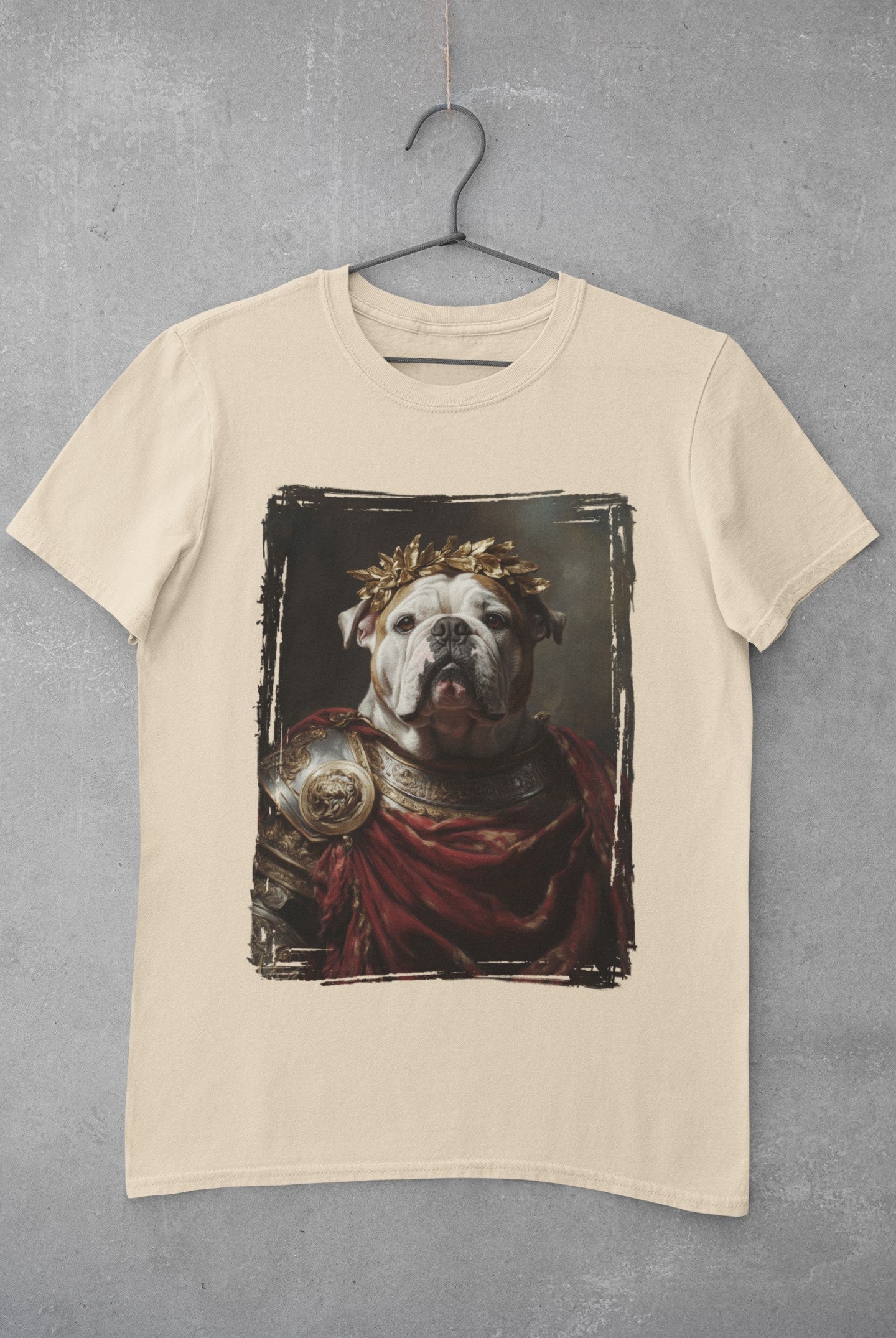 English Bulldog Roman Emperor Graphic Tee