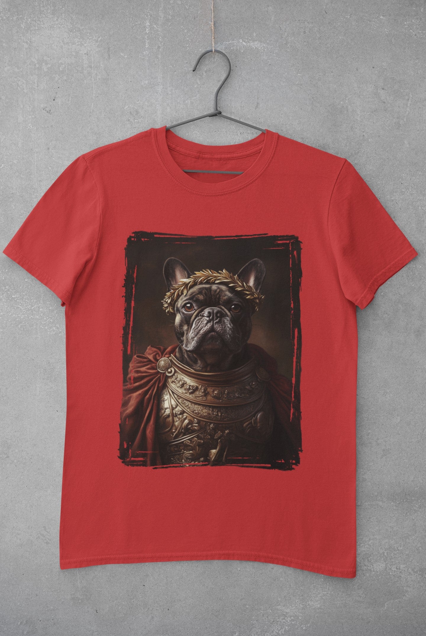 French Bulldog Roman Emperor Graphic Tee