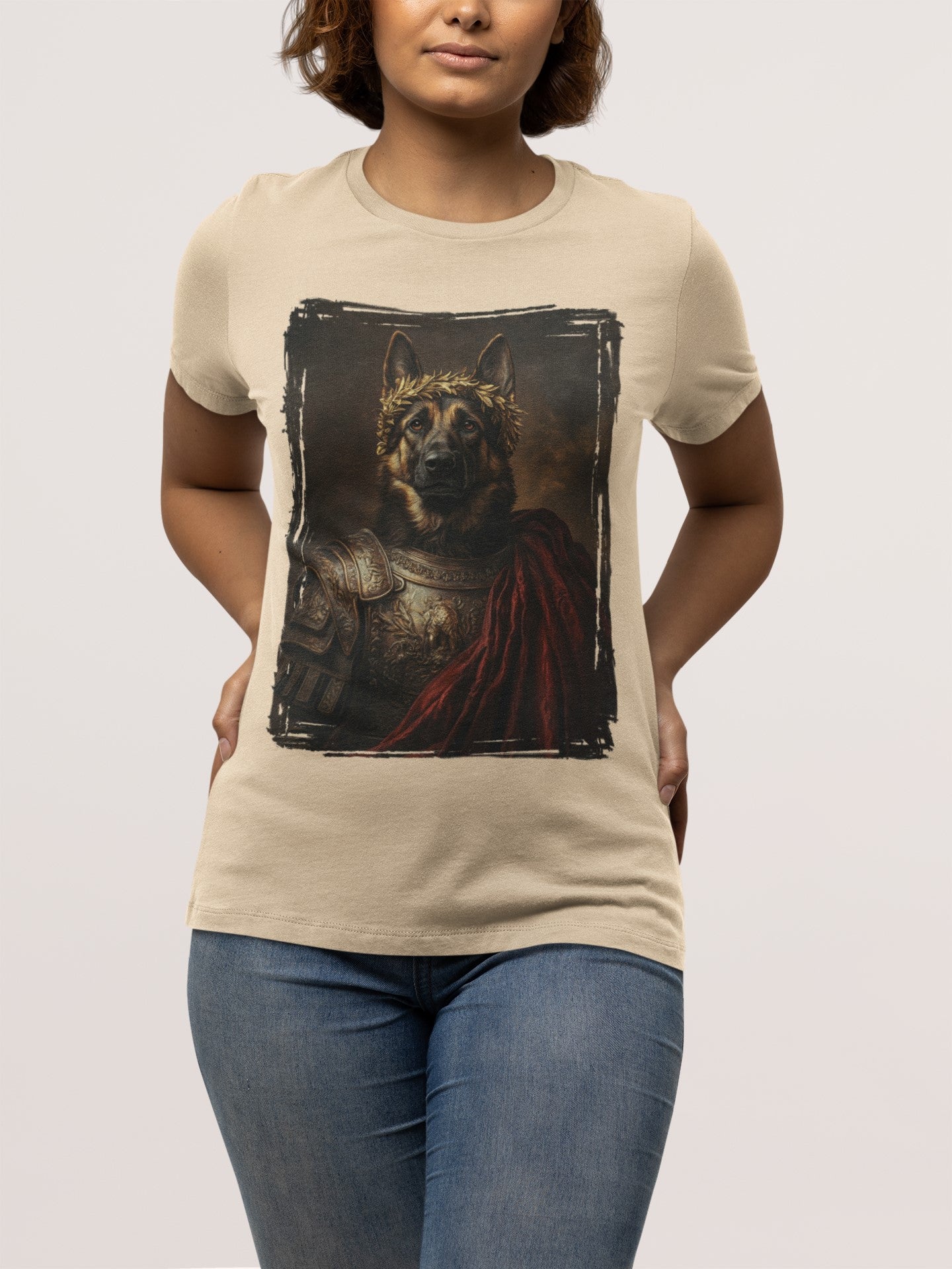 German Shepherd Roman Emperor Graphic Tee