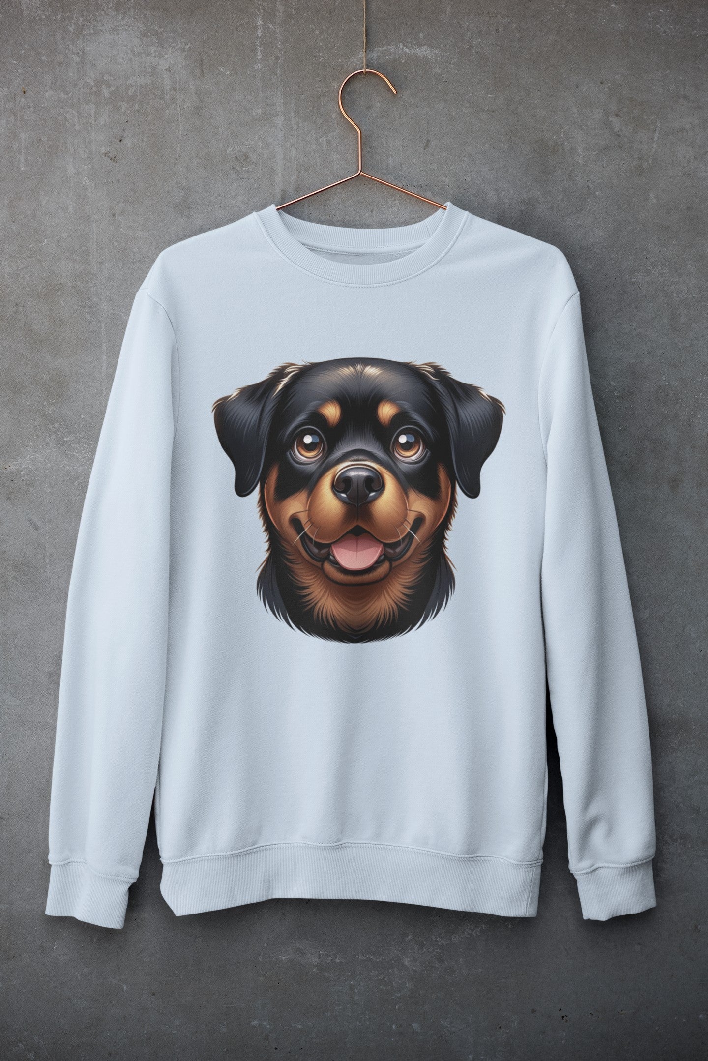 Rottweiler Cartoon Design Crewneck Sweatshirt