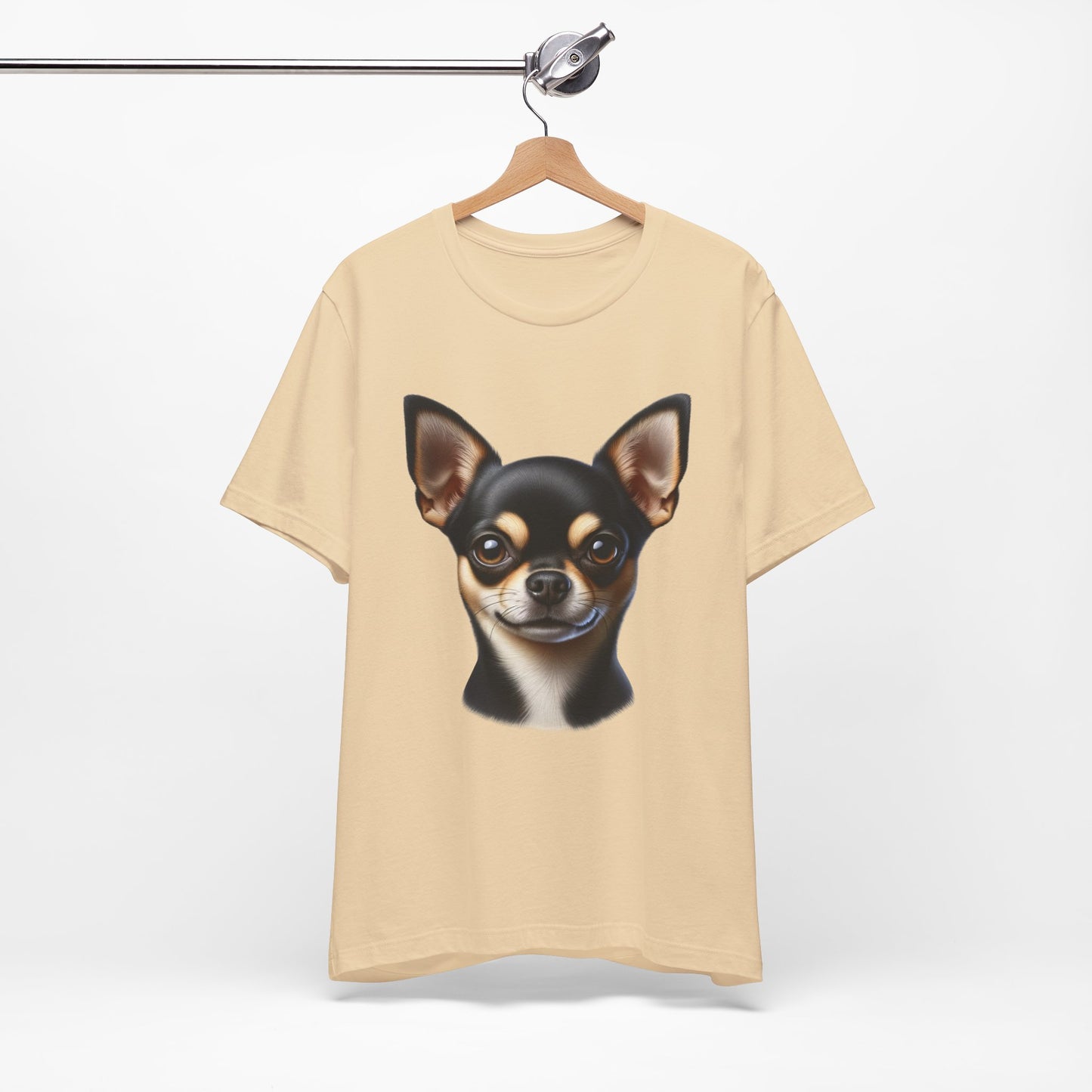 Chihuahua Black & Tan Smooth Coat Realistic Graphic Tee