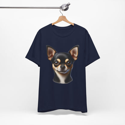 Chihuahua Black & Tan Smooth Coat Realistic Graphic Tee