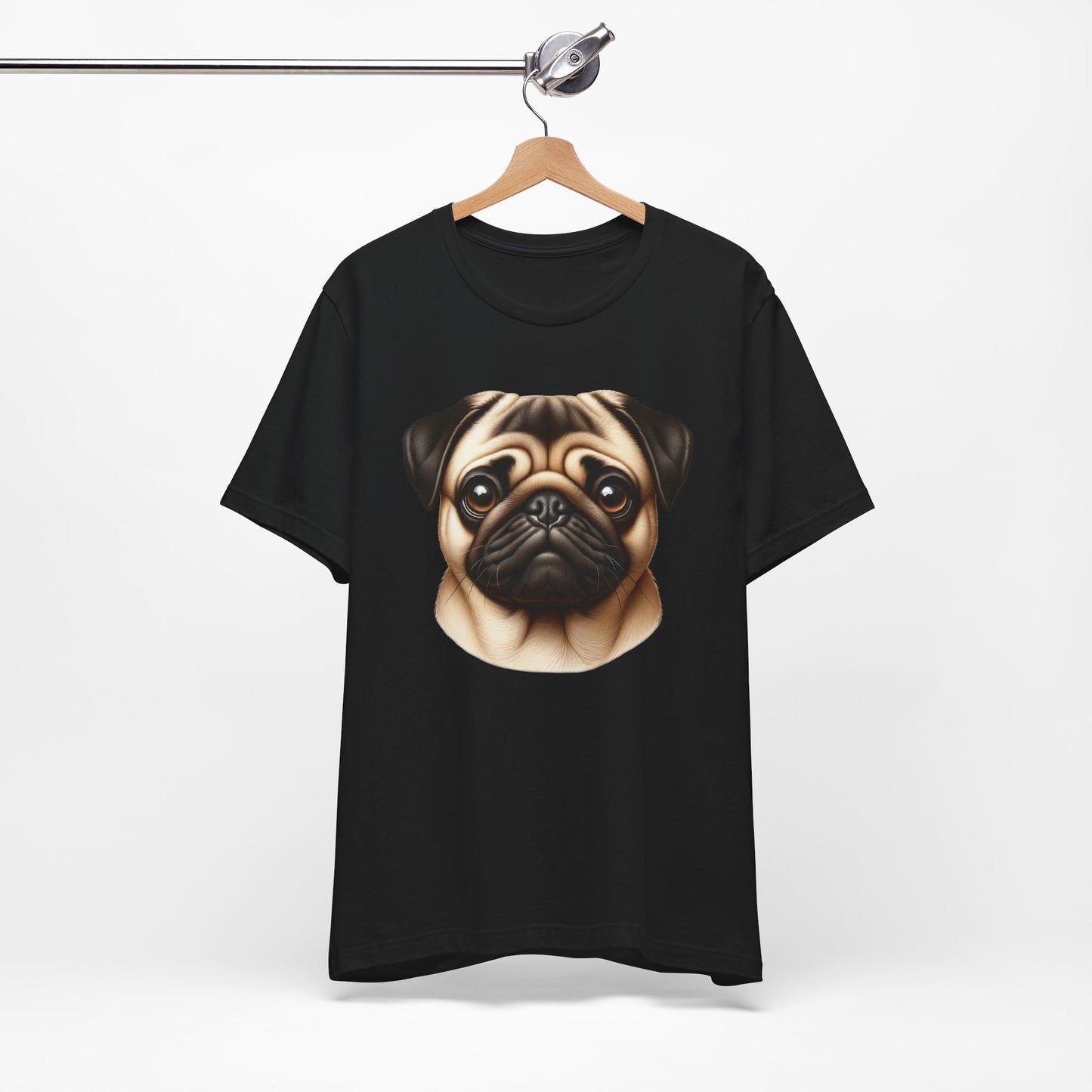 Pug Fawn Realistic Graphic Tee