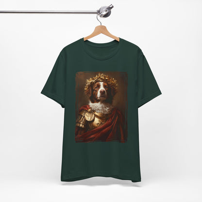 Brittany Spaniel Roman Emperor Graphic Tee