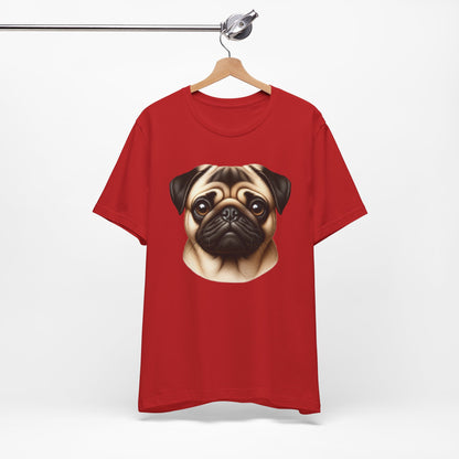 Pug Fawn Realistic Graphic Tee