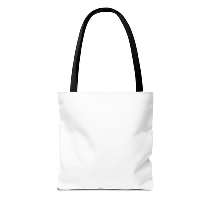 Border Collie Black & White Cartoon Illustration Tote Bag