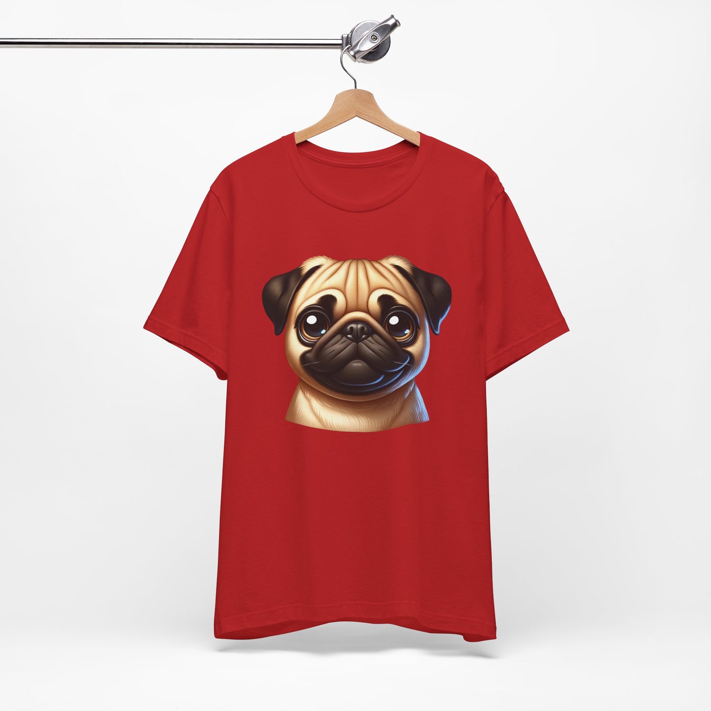 Pug Fawn Cartoon Graphic Tee