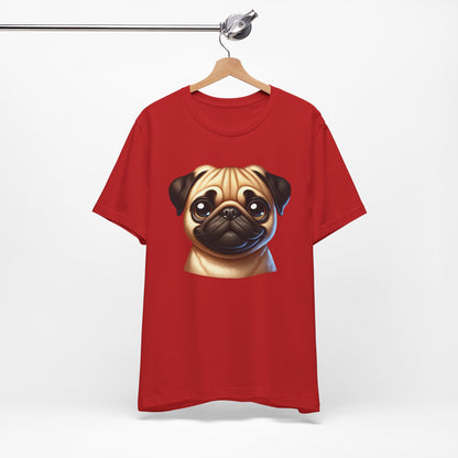 Pug Fawn Cartoon Graphic Tee