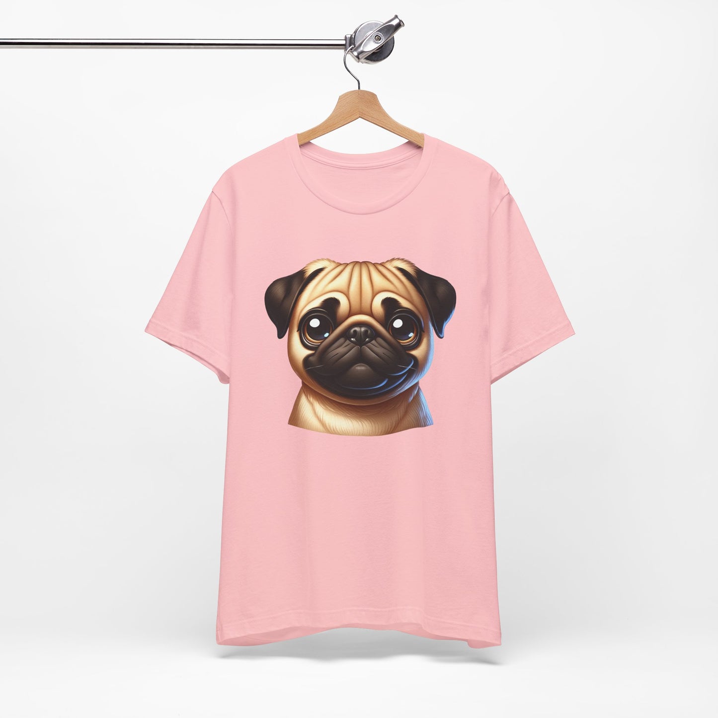 Pug Fawn Cartoon Graphic Tee