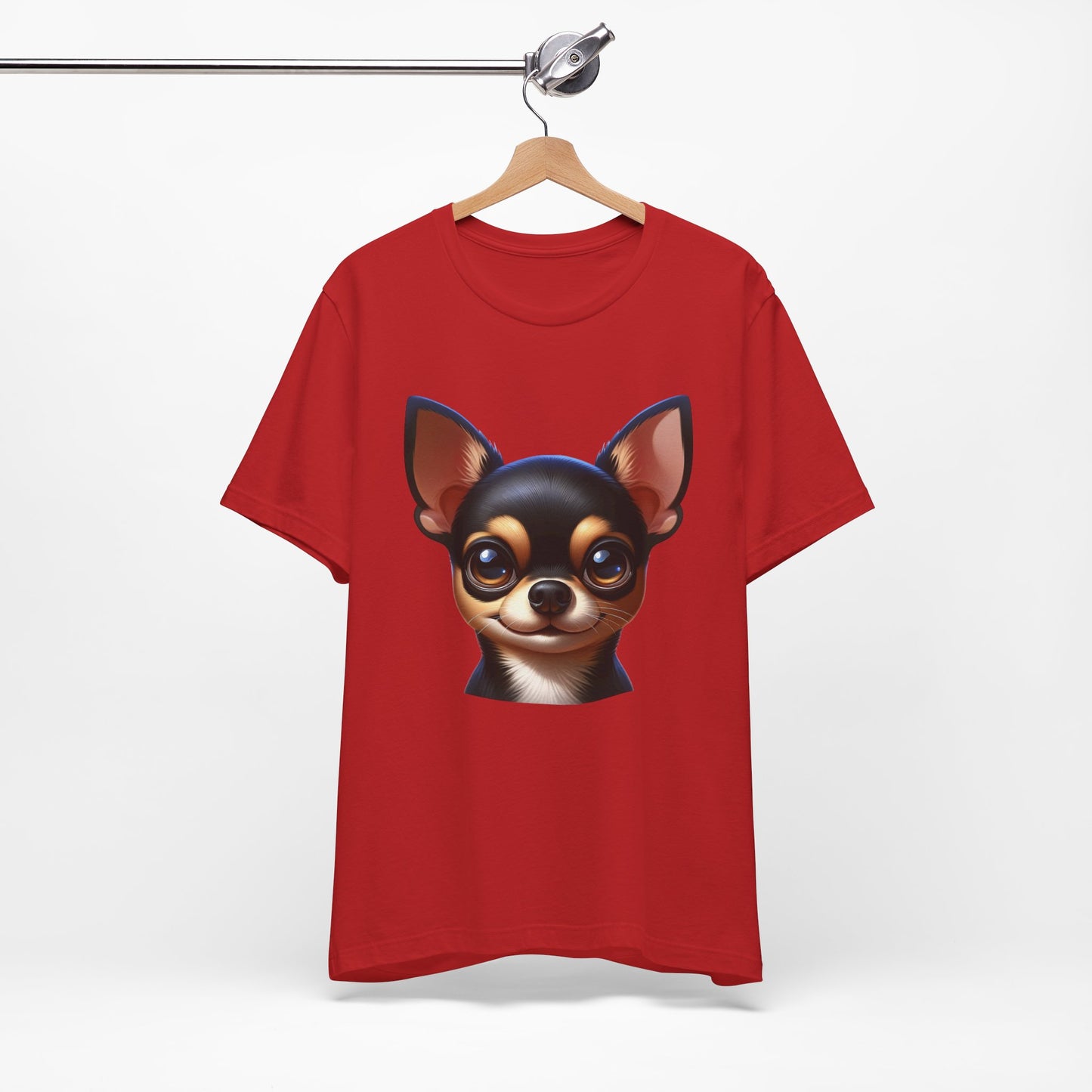 Chihuahua Black & Tan Smooth Coat Cartoon Graphic Tee