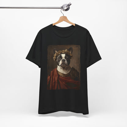 Boston Terrier Roman Emperor Graphic Tee