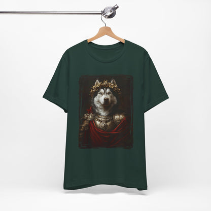 Siberian Husky Roman Emperor Graphic Tee