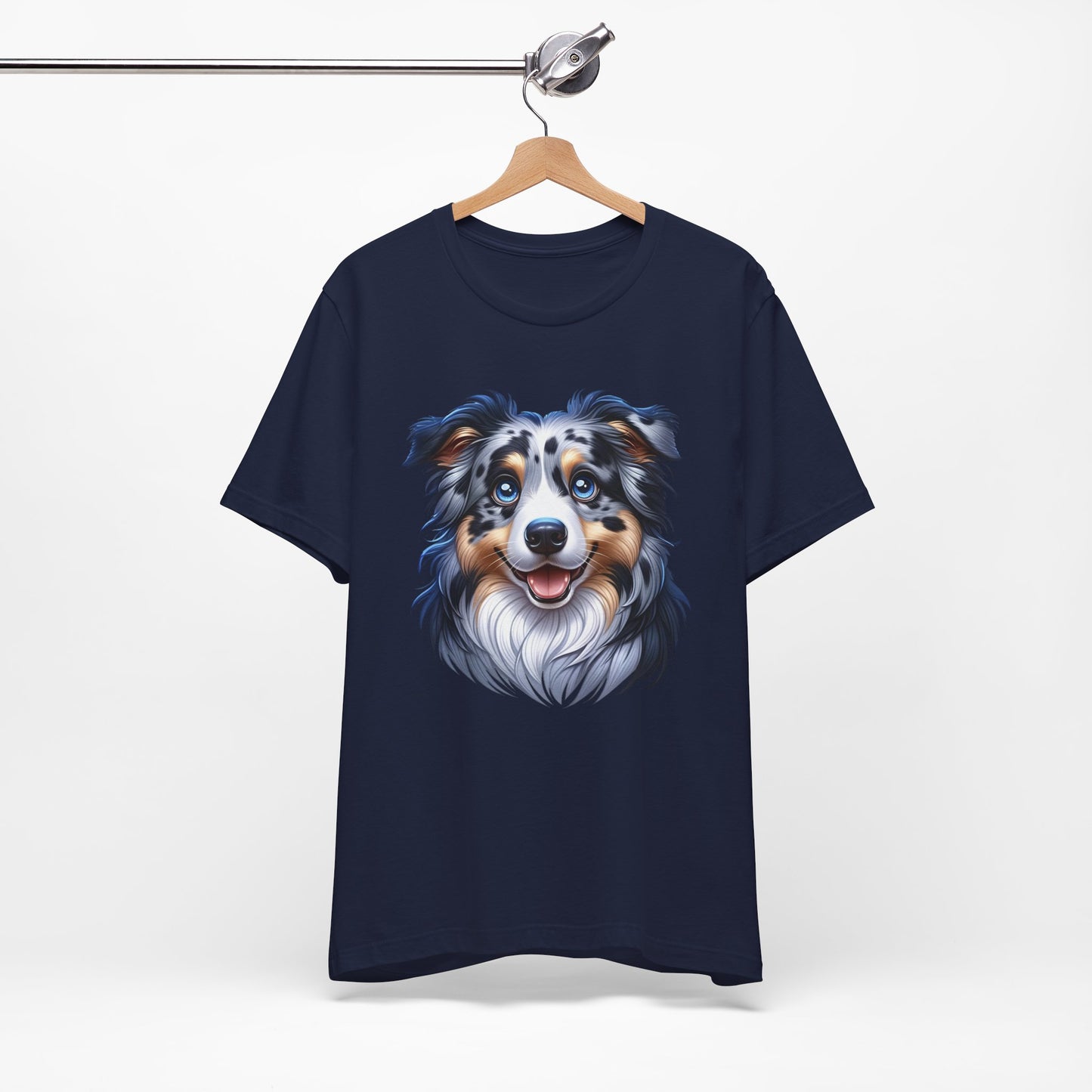 Australian Shepherd Blue Merle Cartoon Graphic Tee