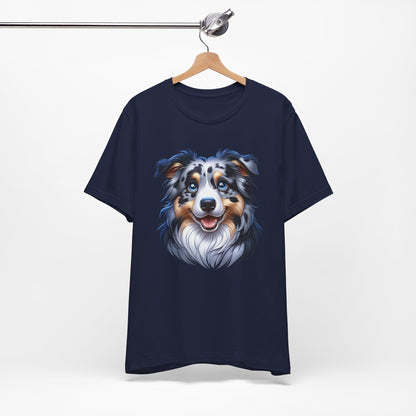 Australian Shepherd Blue Merle Cartoon Graphic Tee