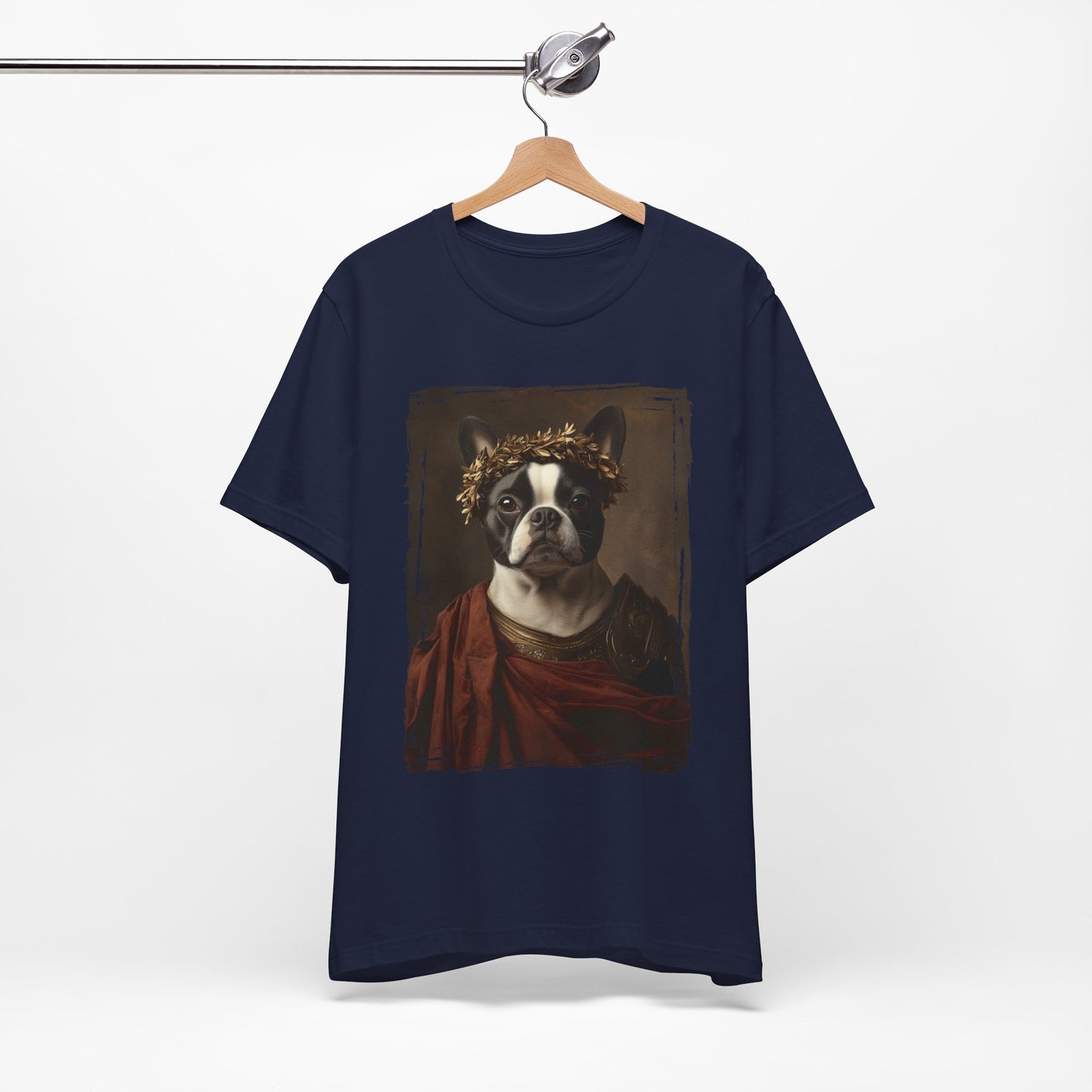 Boston Terrier Roman Emperor Graphic Tee