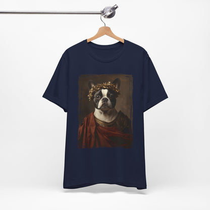 Boston Terrier Roman Emperor Graphic Tee