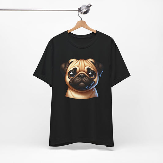 Pug Fawn Cartoon Graphic Tee