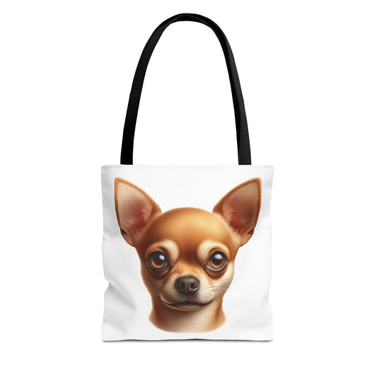 Chihuahua Fawn Smooth Coat Realistic Illustration Tote Bag