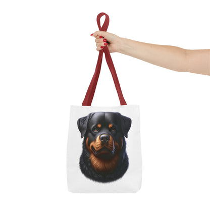 Rottweiler Realistic Illustration Tote Bag