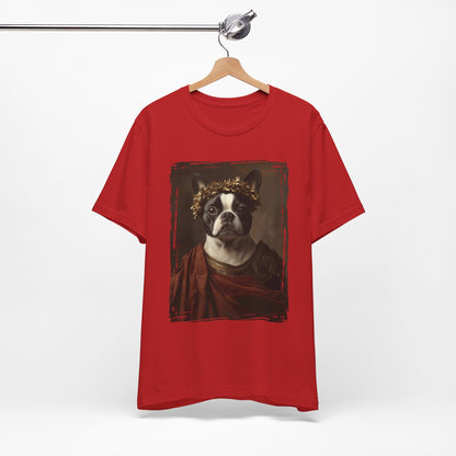 Boston Terrier Roman Emperor Graphic Tee