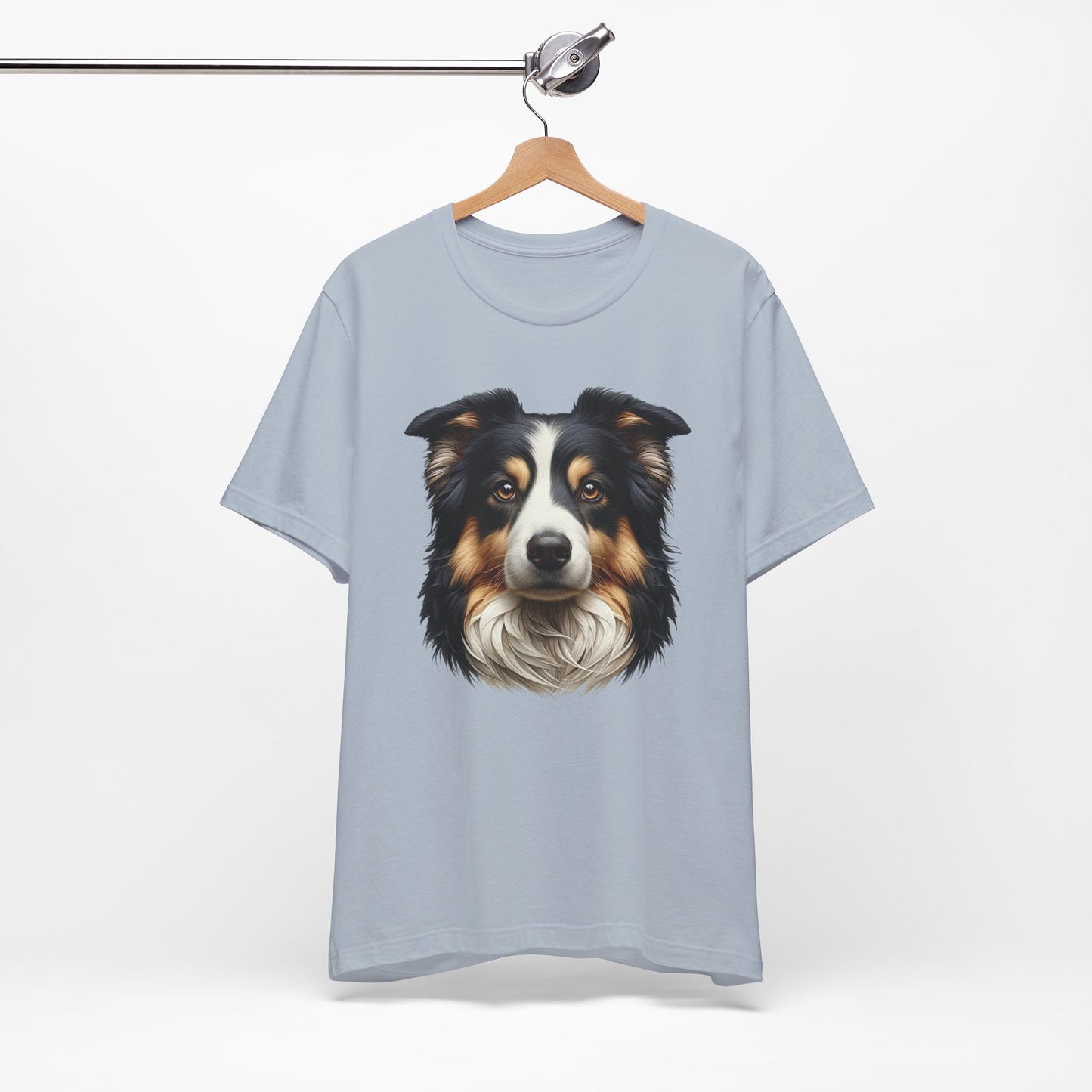 Australian Shepherd Black Tri Realistic Graphic Tee