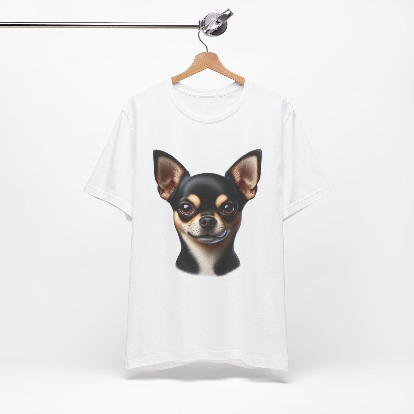 Chihuahua Black & Tan Smooth Coat Realistic Graphic Tee