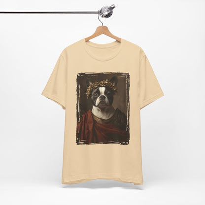 Boston Terrier Roman Emperor Graphic Tee
