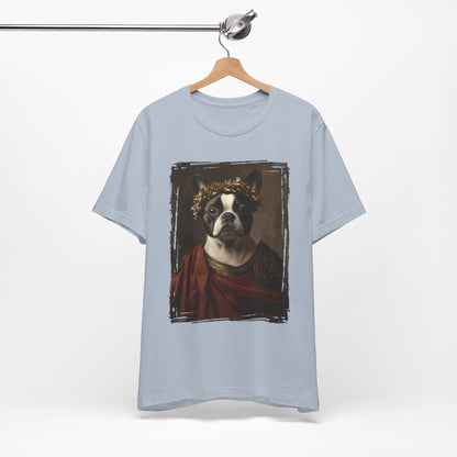 Boston Terrier Roman Emperor Graphic Tee